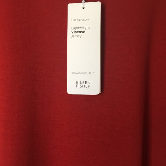 BRAND NEW EILEEN FISHER RED TOP - Picture 4 of 5